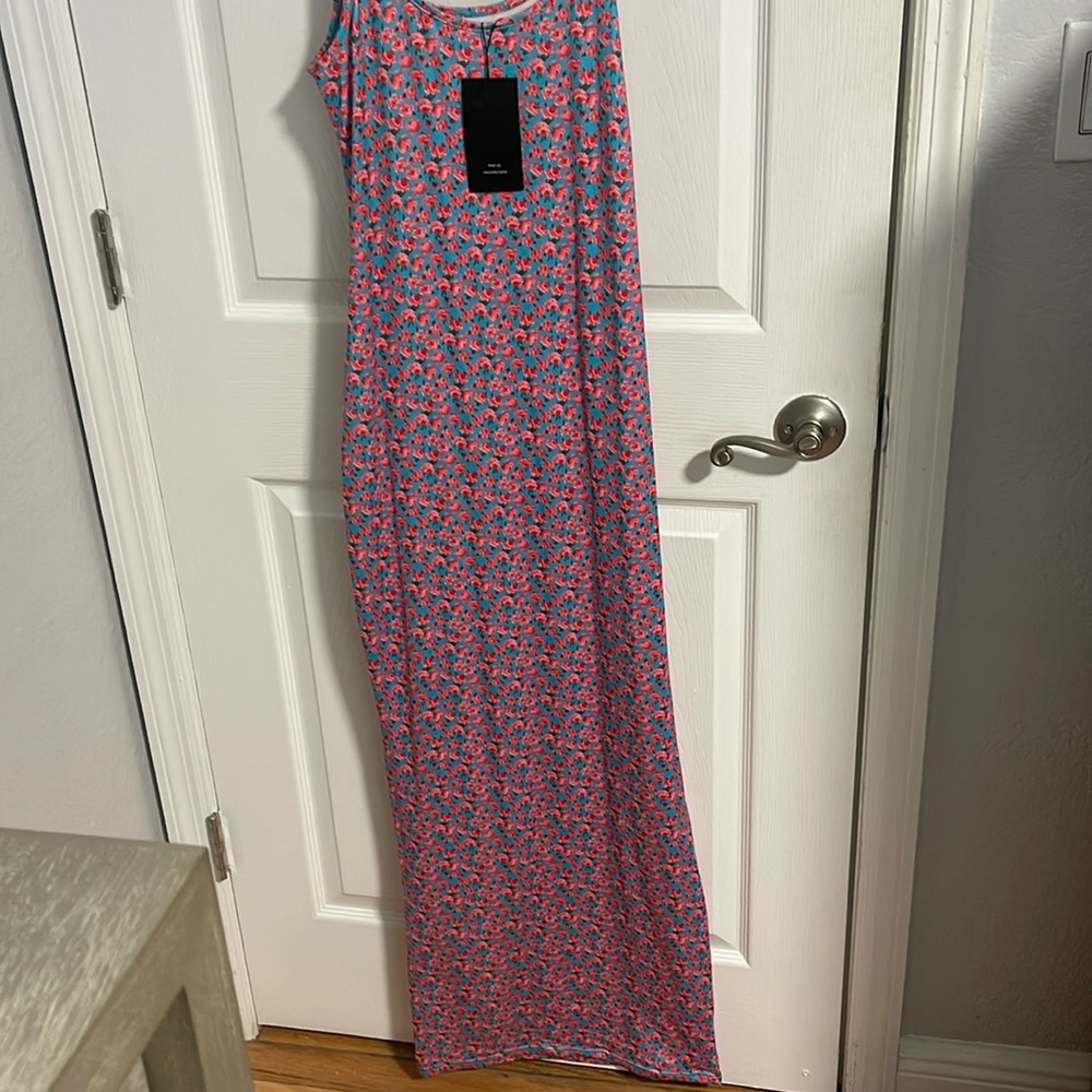 NWT Shein Long maxi dress with flower print